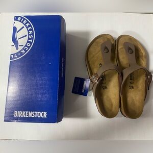 New In Box Men's Birkenstock Gizeh Thong Sandals In Mocha